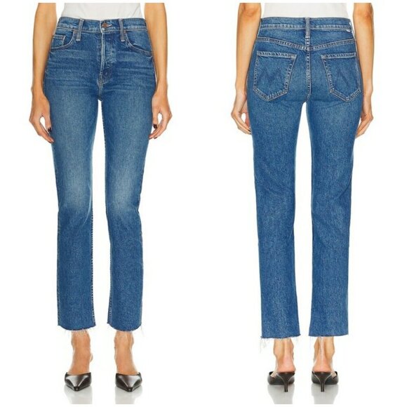 💕MOTHER💕 The Tomcat Ankle Fray Jeans ~ Arigato Mr. Roboto Button Fly 33 NWT - Picture 6 of 16